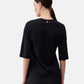 T-Shirt Manica Corta Donna Liu Jo Collar Motif Eco Line WA6128JS904