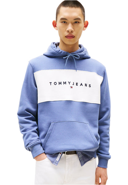 Felpa Con Cappuccio Uomo Tommy Jeans  Tjm Regular Cblk Linear DM0DM21932