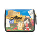 Portafoglio Con Zip Donna Braccialini Piccolo, Chiusura con zip, Stampa Cartoline dedicata a Atene, Dimensioni: 14 x 3.5 x 10 Cm Cartoline Atene B19173CA