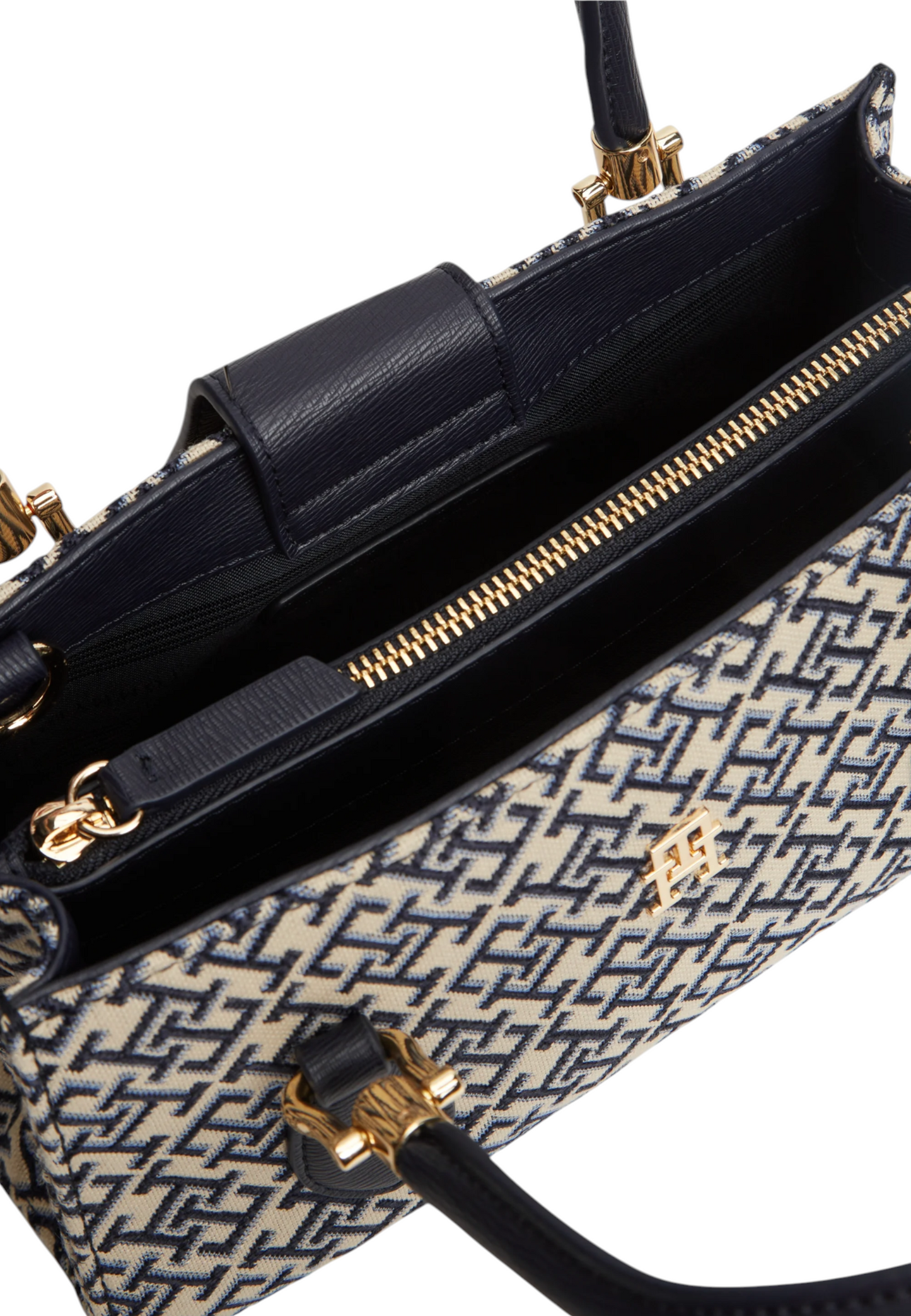 Borsa A Mano Donna Tommy Hilfiger Mini Satchel Jacquard Th Grace AW0AW18753