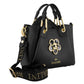 Borsa A Mano Donna Braccialini A Bauletto, Doppio con tracolla removibile e regolabile, Chiusura con clip, Con pochette interna removibile, Charm gioiello a forma di margherita, Dimensioni: 25 x 10.5 x 18 Cm Amy Bijoux B19210YY