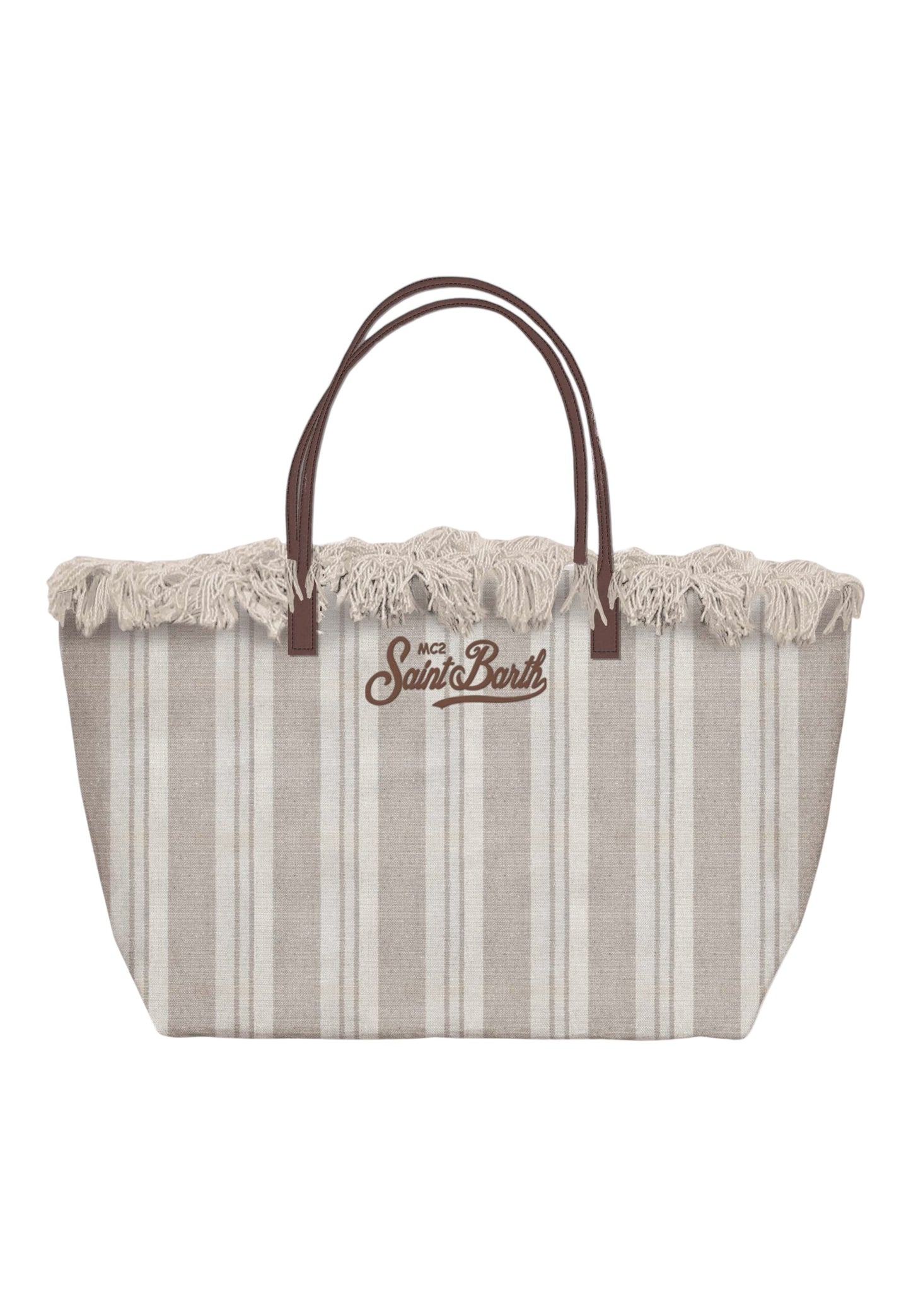 Borsa A Spalla Donna Mc2 Saint Barth Double Stripes V City Bag Mid Fringe CBMF001