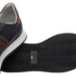 Sneakers Basse Uomo Nero Giardini Tomaia in pelle e tessuto, chiusura con lacci, inserti laterali, punta tonda, suola in gomma, Made in Italy  I601321U