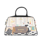 Borsa A Mano Donna Braccialini A Bauletto, Doppio con tracolla removibile e regolabile, Chiusura con zip, Due tasche interne, una con zip e una aperta, Stampa illustrata Looney Tunes, Dimensioni: 36.5 x 15 x 22 Cm Allround LT LT291YY
