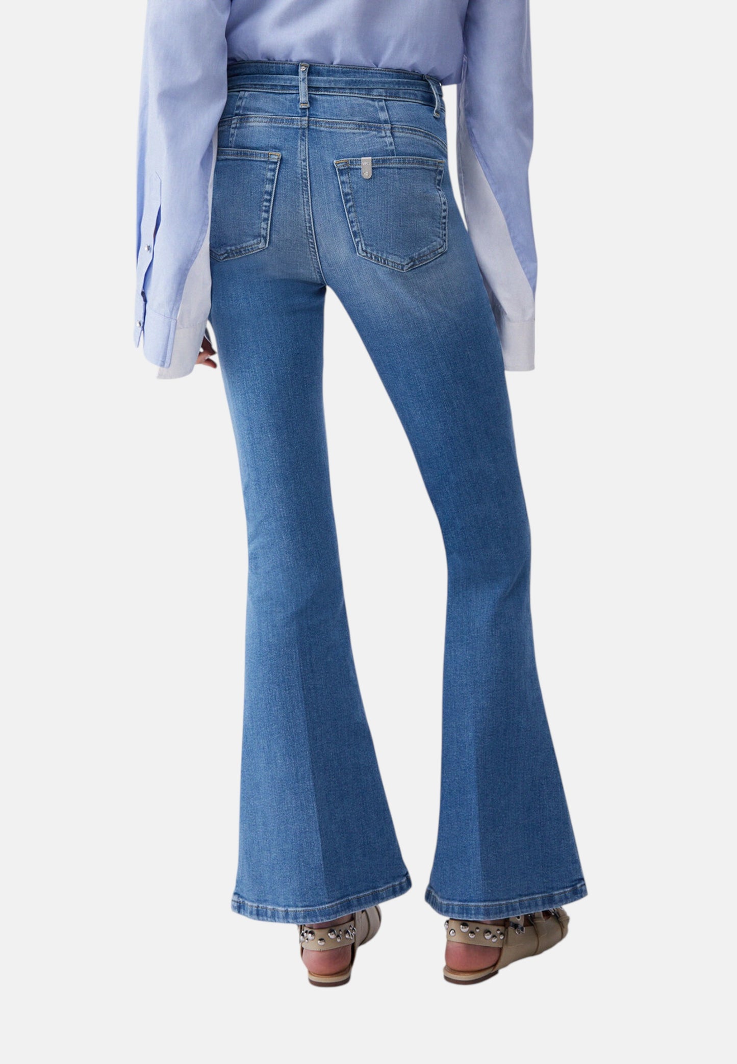 Jeans Flare Fit Donna Liu Jo Bootcut Vita Alta Good Super Beat UA6159D0264