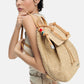 Zaino  Donna Desigual Con Patta Half Logo Raffia Luena Mini 26SAKO01