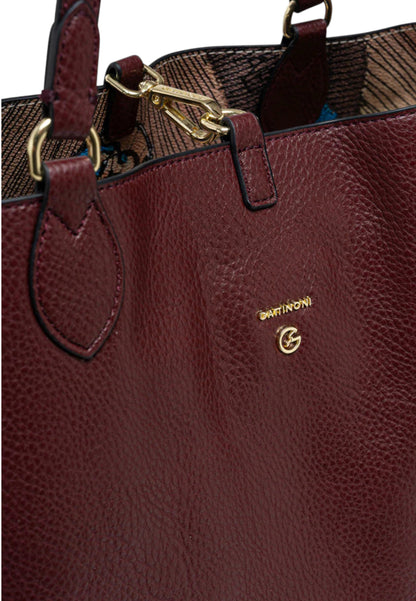 Borsa A Spalla Donna Gattinoni Large Double Handle Planetarium Reversibile BIGP58170WVW