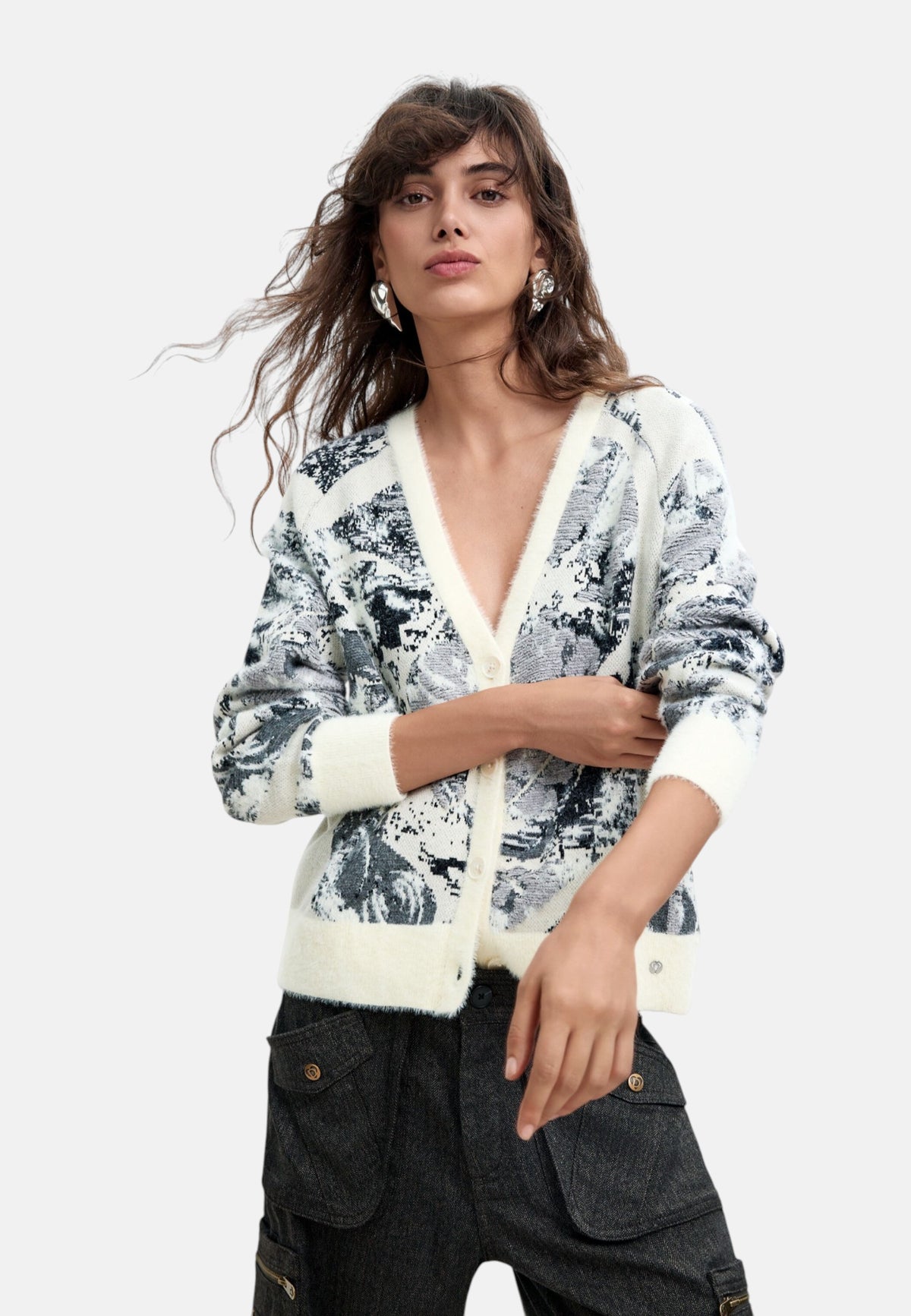 Maglione  Donna Desigual  Jers Bouquet Lacroix 26WWJF51