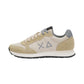 Sneakers Basse Uomo Sun68 Stile Running, Logo Ricamato, Nylon E Suede Tom Solid Z46101