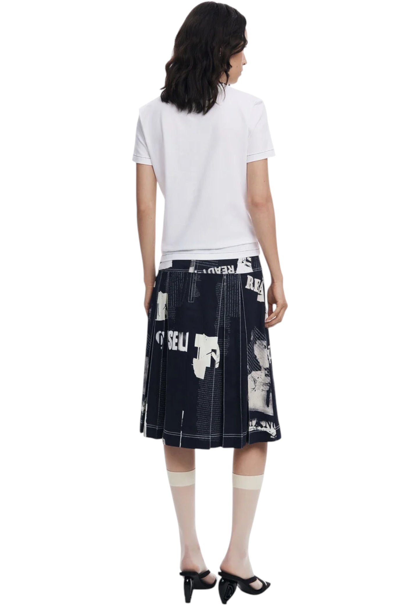 T-Shirt  Donna Desigual  Ts Letter Core 25WWTK04
