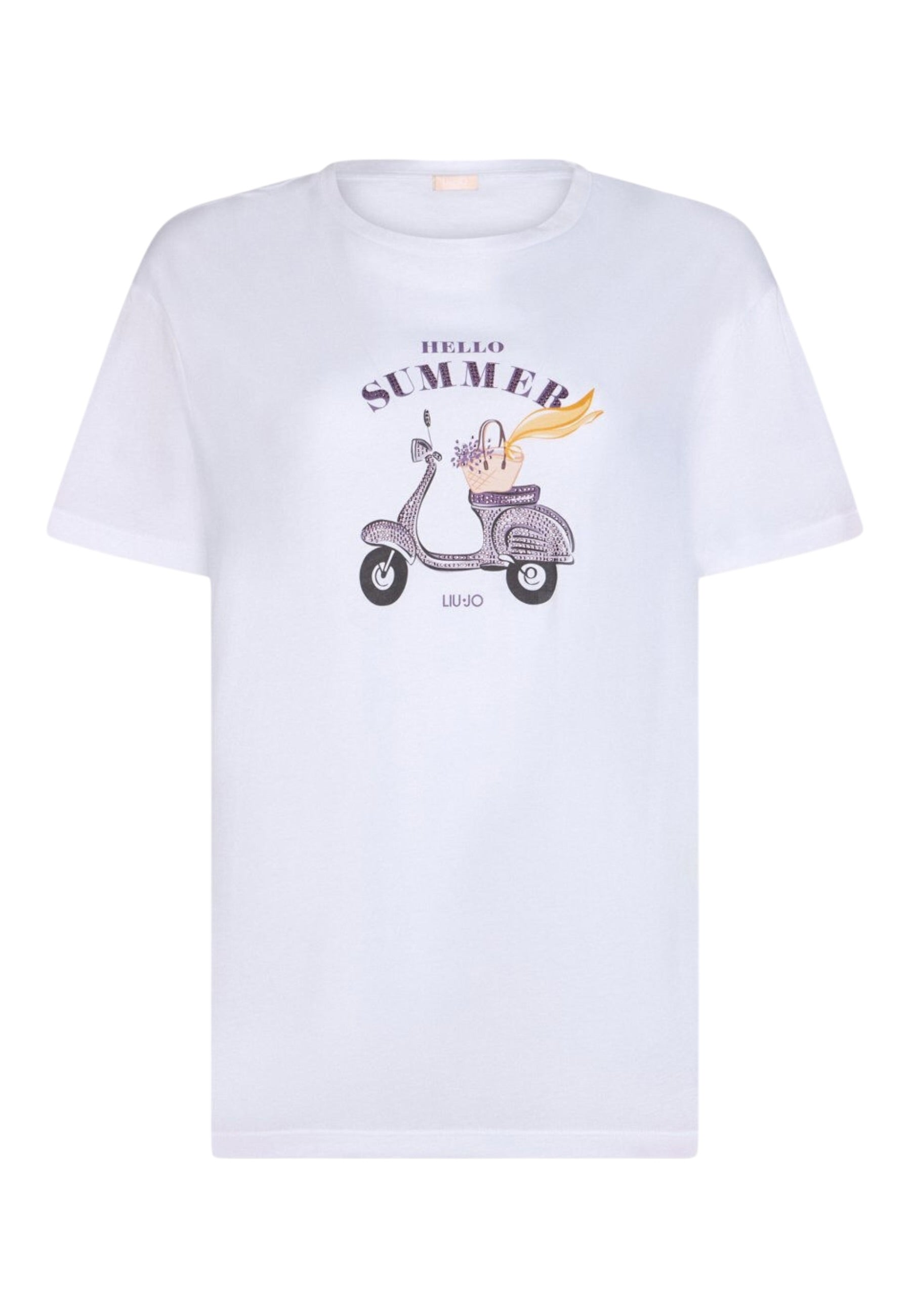 T-Shirt Manica Corta Donna Liu Jo Hello Summer Eco Line WA6502JS923
