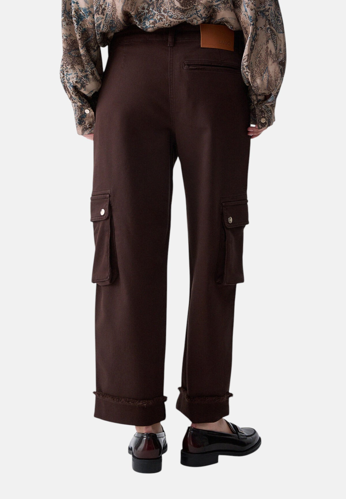 Pantaloni Cargo Donna Liu Jo Con Tasconi  CF6227T1819