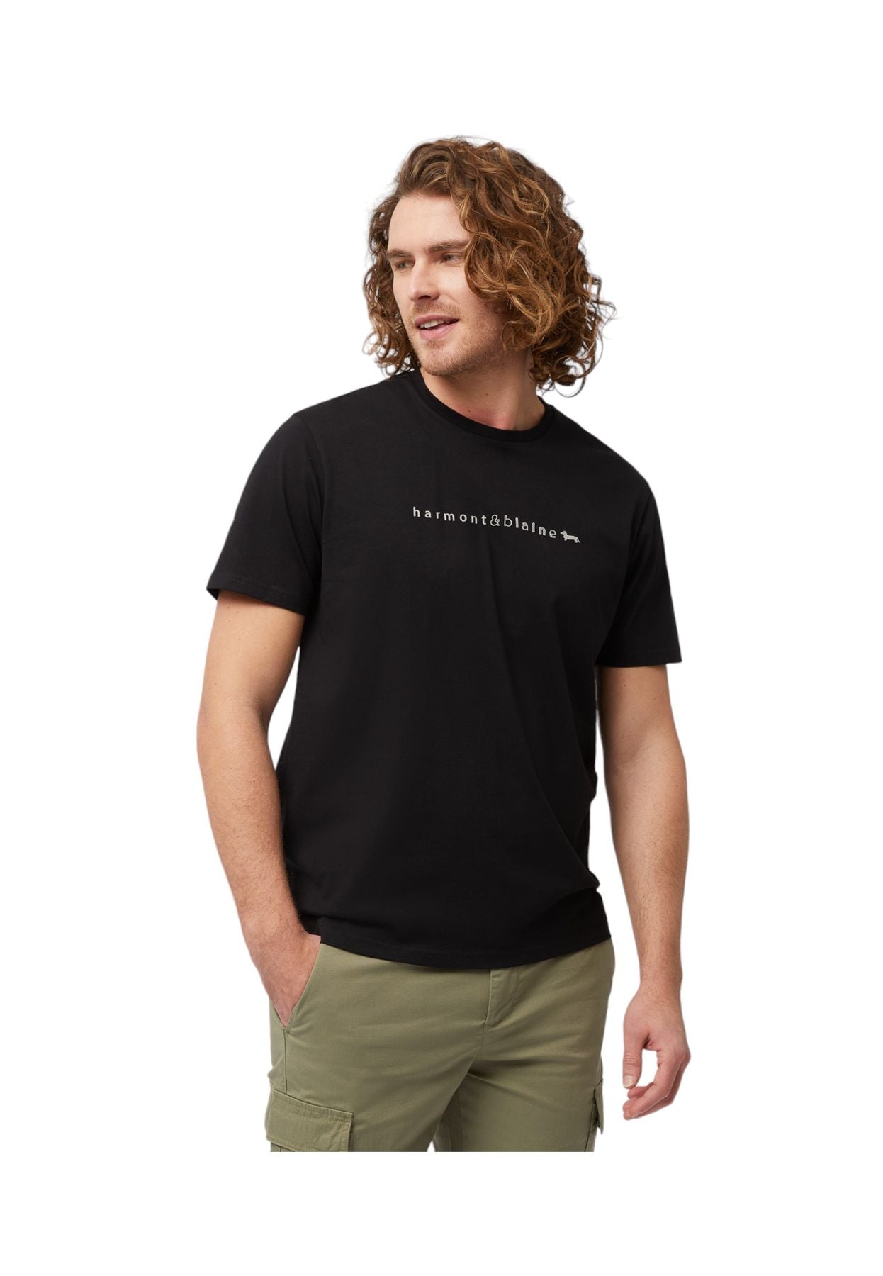 T-Shirt Manica Corta Uomo Harmont & Blaine Con Lettering E Logo 3D  IRL216021258