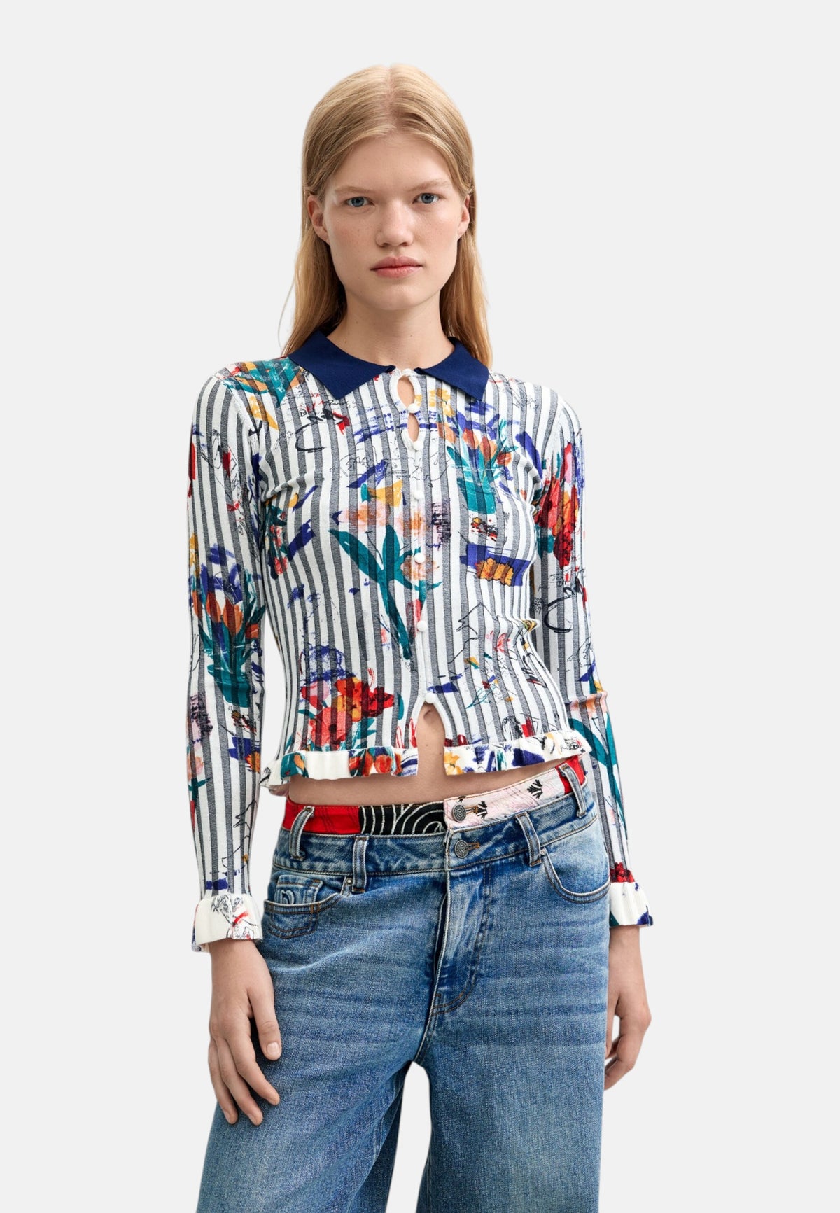 Maglione  Donna Desigual  Jers Flowpock 26WWJF30