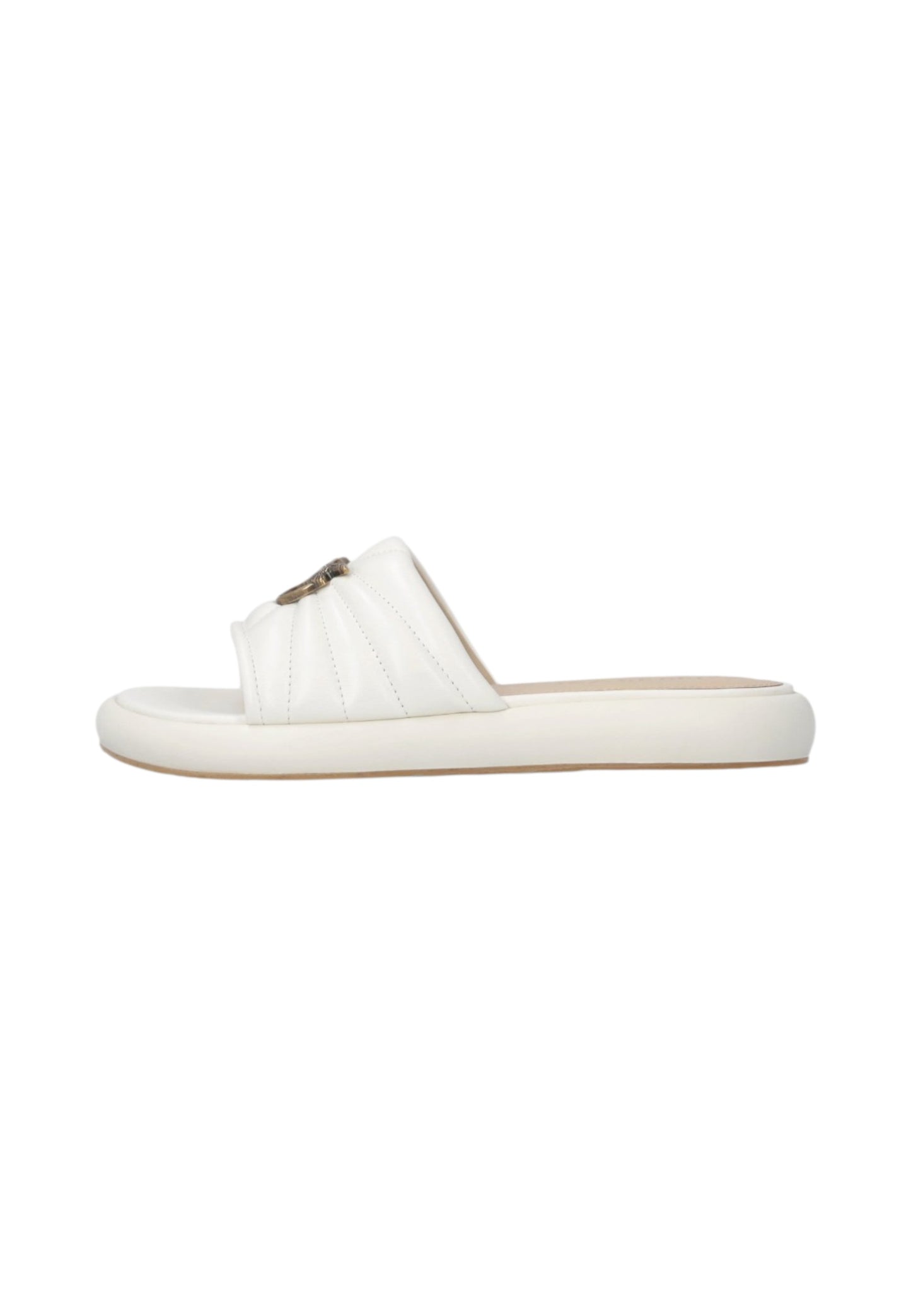 Ciabatte  Donna Pinko In Nappa Trapuntata Con Logo Love Birds Fiona 03 SD0525P003