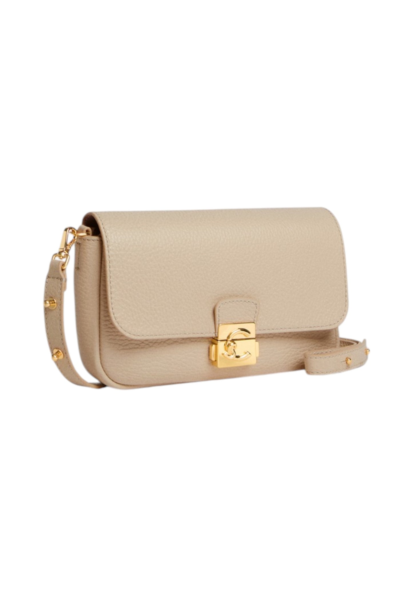 Borsa A Tracolla Donna Coccinelle In Pelle Martellata Coccinelle C-Me Lock Mini E5U4K520101