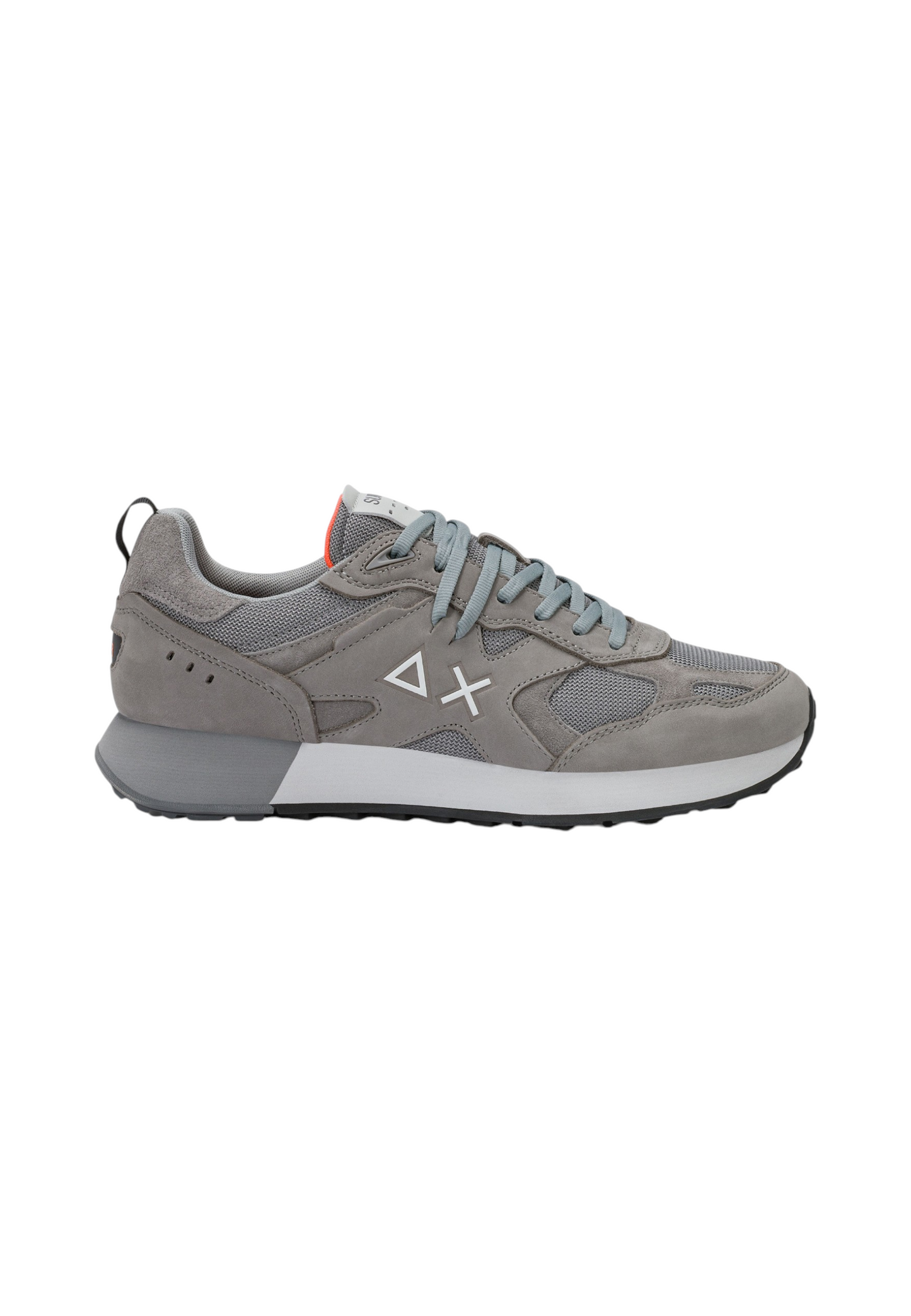 Sneakers Basse Uomo Sun68 Stile Running, Nubuck E Mesh, Maxi Logo Jaki 2.0 Nubuck Z46127