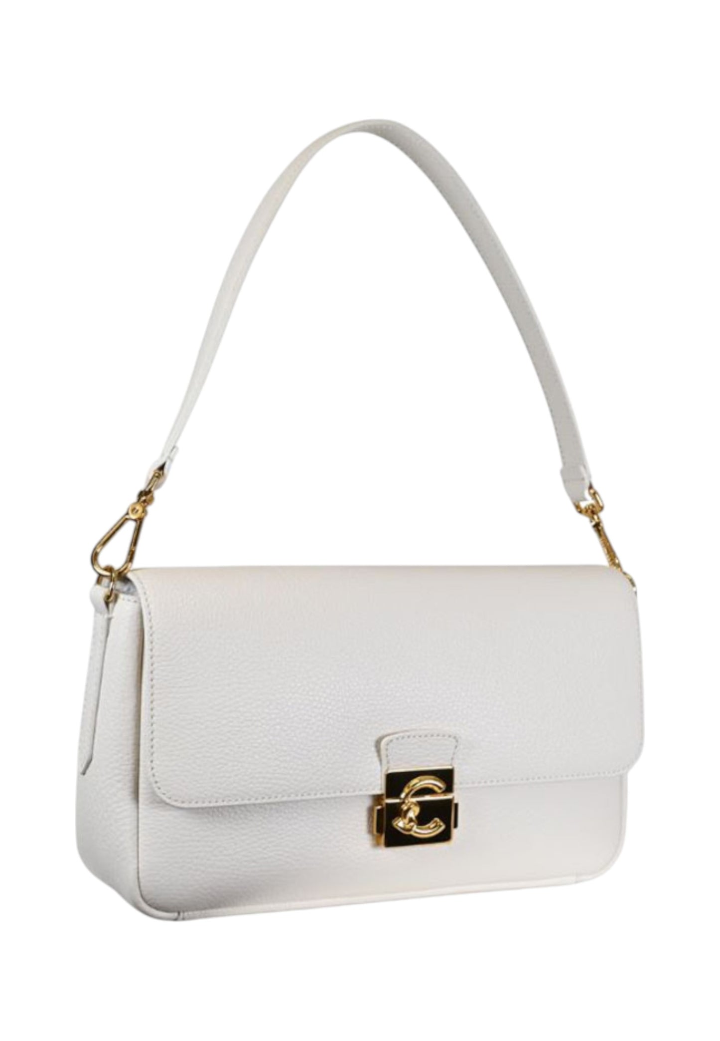 Borsa A Spalla Donna Coccinelle In Pelle Martellata Coccinelle C-Me Lock Large E1U4K120101