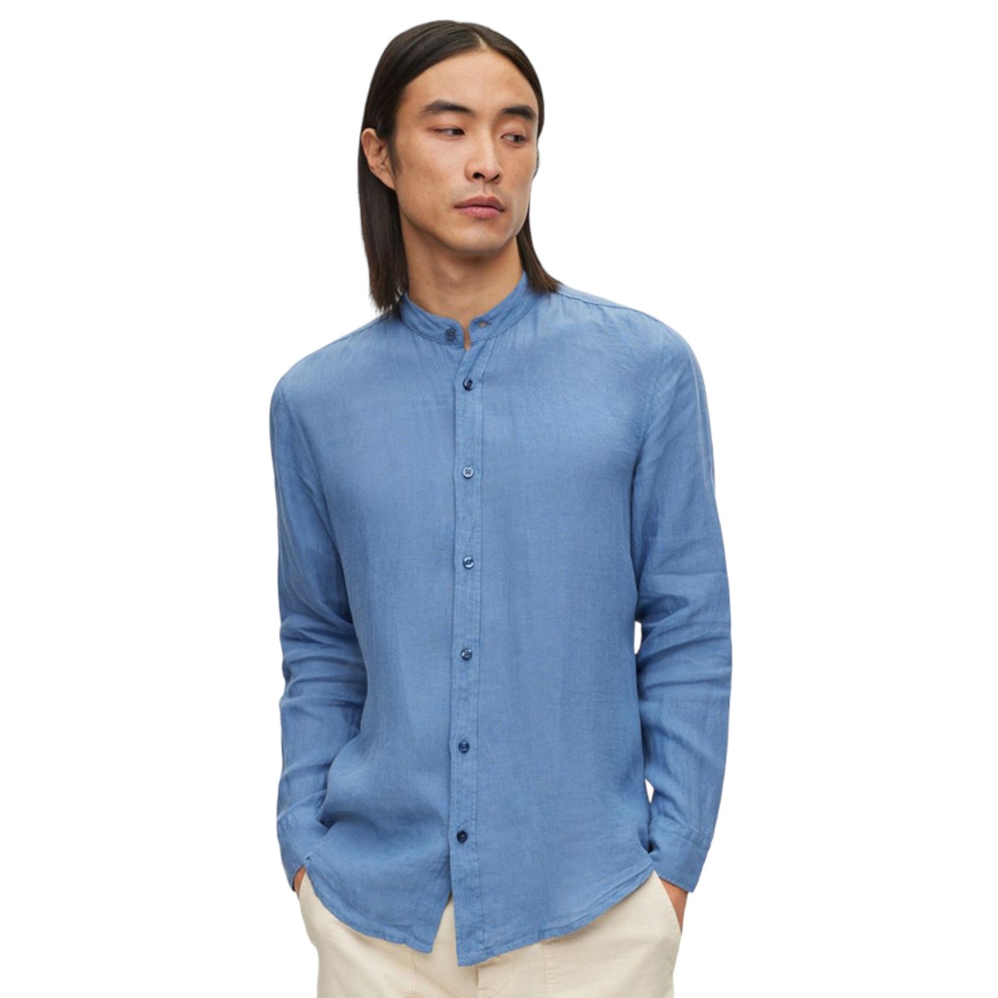 Camicia Manica lunga Uomo Boss Regular Fit Collo Coreana Race 50489339