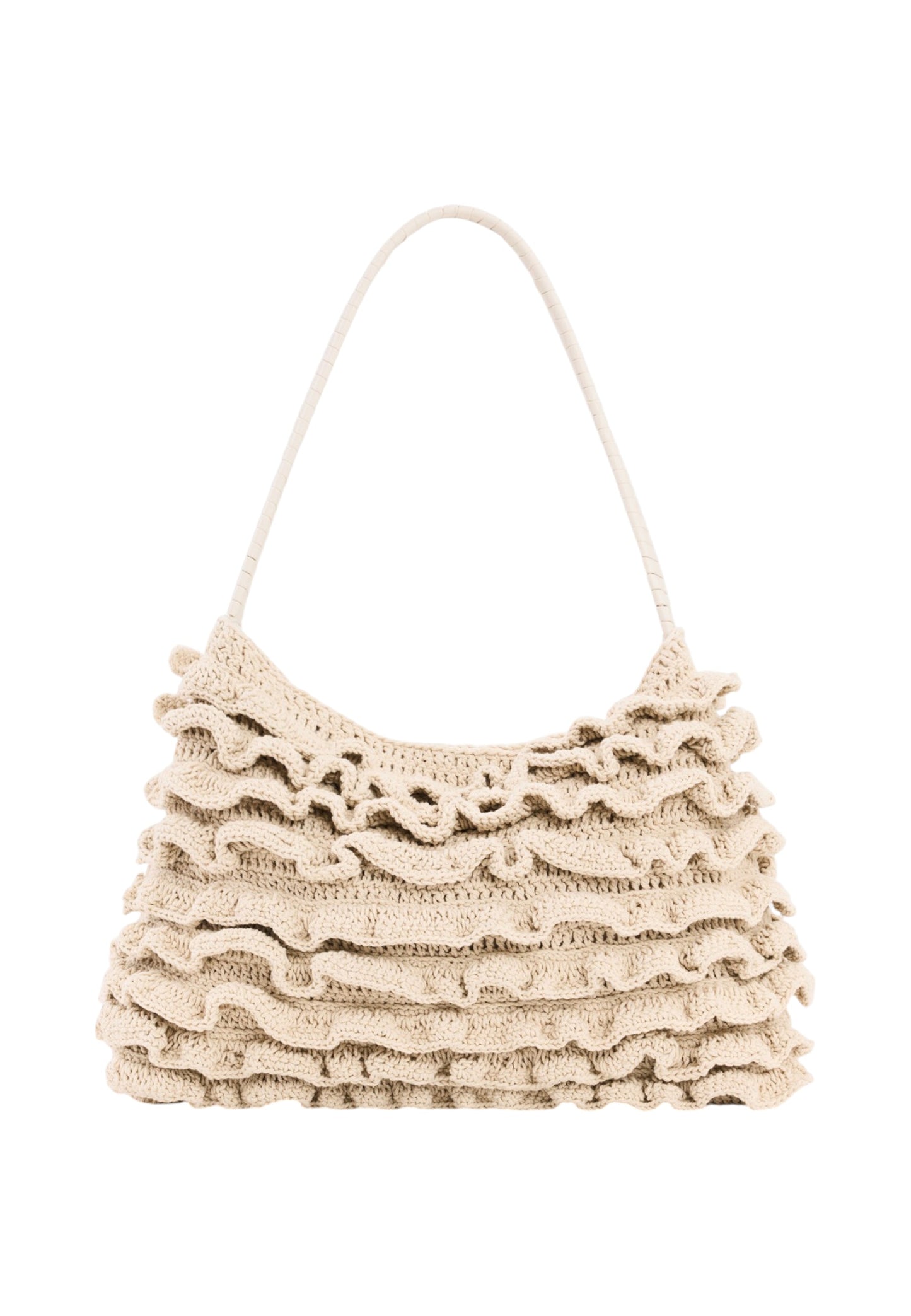 Borsa A Spalla Donna Desigual  Crochet Waves Shopper Ecru 26SAXO06