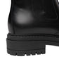 Stivaletti Chelsea Donna Nero Giardini Tomaia in pelle, cinturino decorativo con fibbia, inserti elastici, punta tonda, suola carrarmato, Made in Italy  I618020D