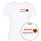 T-Shirt Manica Corta Donna Mc2 Saint Barth Amore Espresso Emb Emilie EMI0001