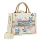 Borsa A Mano Donna Braccialini Tote Medium In Tessuto Con Ricami Esclusivi Queen B18920TY