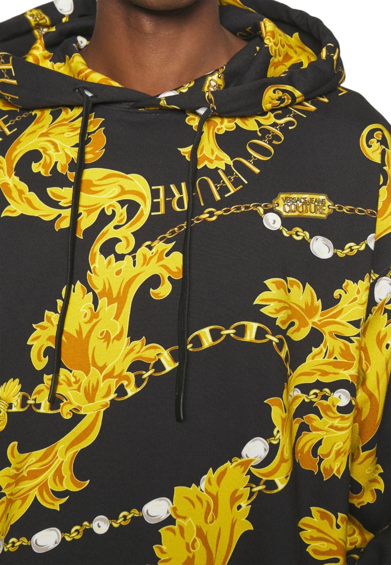 Felpa Con Cappuccio Uomo Versace Jeans Couture   75GAI3C0FS102