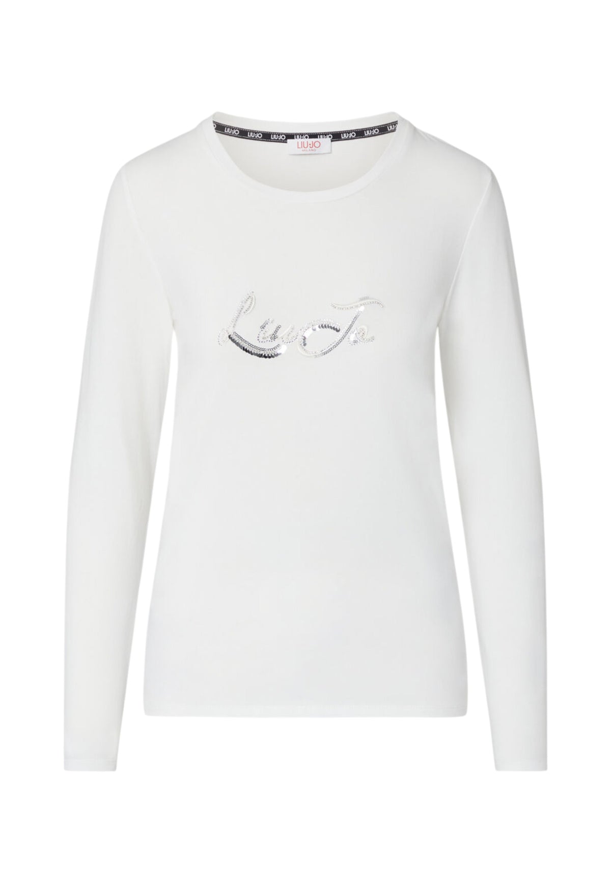 T-Shirt Manica lunga Donna Liu Jo Basica Liujo Sequin TF6245JS003