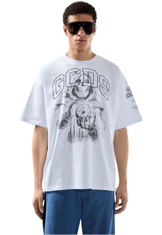 T-Shirt Manica Corta Uomo Gcds  Gothic Printed B2CM2317JF1