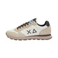 Sneakers Basse Uomo Sun68 Stile Running, Logo Ricamato, Nylon E Suede Tom Solid Z46101
