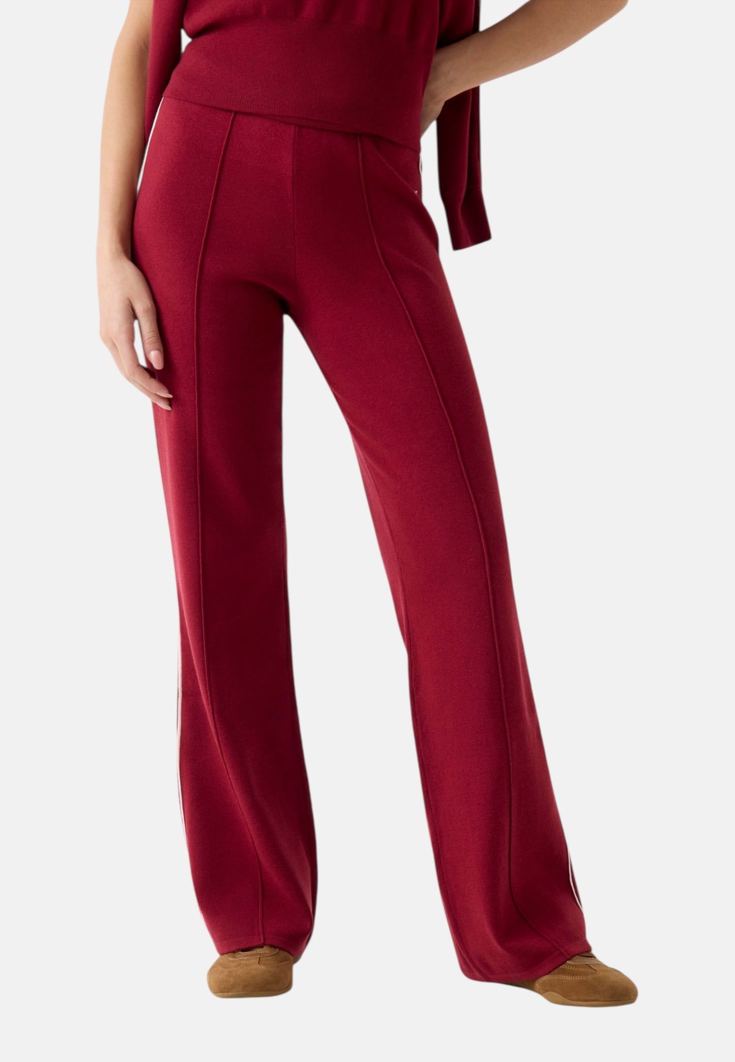 Pantaloni Tuta Donna Guess Flare Fit Laurene Pant Swtr V6RB14Z4642