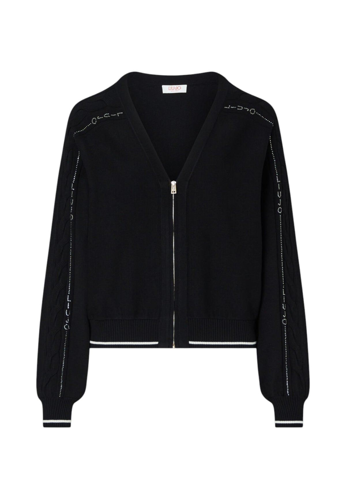 Maglia Scollo A V Donna Liu Jo Con Zip  TF6192MS63L