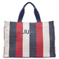 Borsa A Mano Donna Liu Jo Large Striped Canvas Tote Bag  2A6026T2176