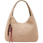 Borsa A Spalla Donna Sun68 Hobo Bag Tessuto Teddy, Manico A Spalla, Chiusura Con Zip, Charm Logato, Ampio Scomparto Teddy Y46225