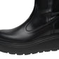 Stivali  Donna Nero Giardini Tomaia in pelle, gambale morbido, chiusura laterale con zip, punta tonda, suola platform, Made in Italy  I618113D