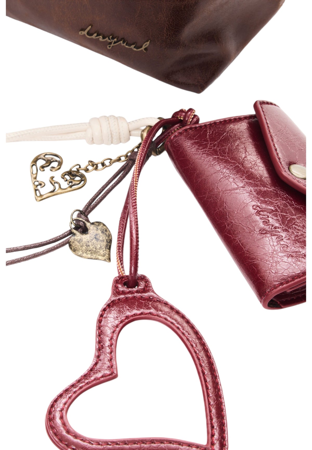 Zaino  Donna Desigual Piccolo, Effetto pelle, Con fibbia Galaxy Luena Mini Nf Choco 26WAKP12