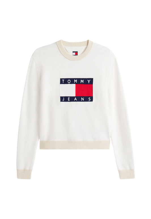 Maglione A Girocollo Donna Tommy Jeans  Tjw Clrblckflag DW0DW20970