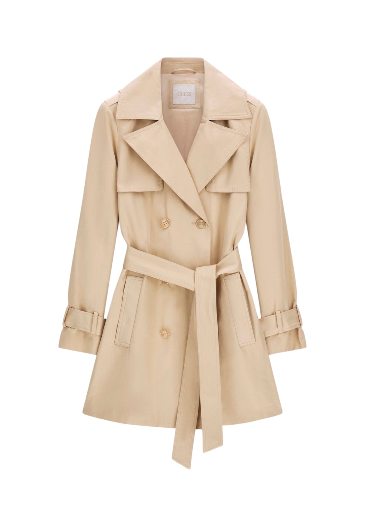 Cappotto Trench Donna Guess Doppio collo Juliane W6YL26W2915