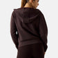 Felpa Con Cappuccio Donna Guess Zip intera Olympe V4YQ06KCAY2