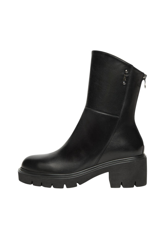 Stivaletti Anfibi Donna Nero Giardini Tacco 6 CM  I514818D