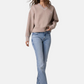 Felpa A Girocollo Donna Guess Cropped, Tessuto scuba Gj W6YQ12K3943