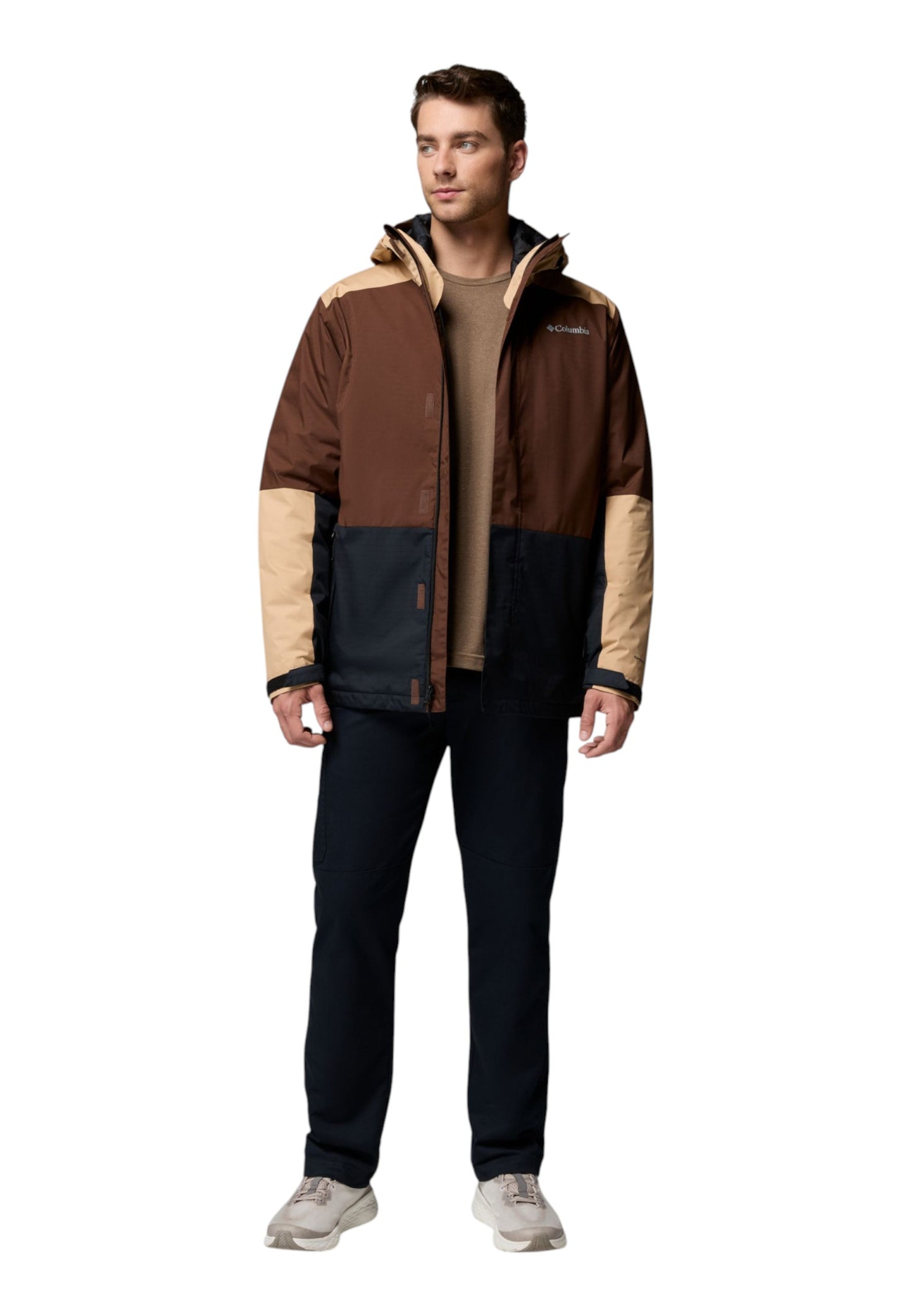 Giacca Invernale Uomo Columbia Impermeabile Con Cappuccio Point Park 2090342