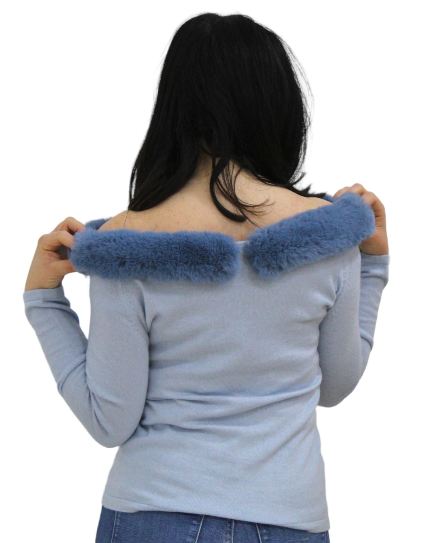Maglione A Girocollo Donna White Wise   ESS119A