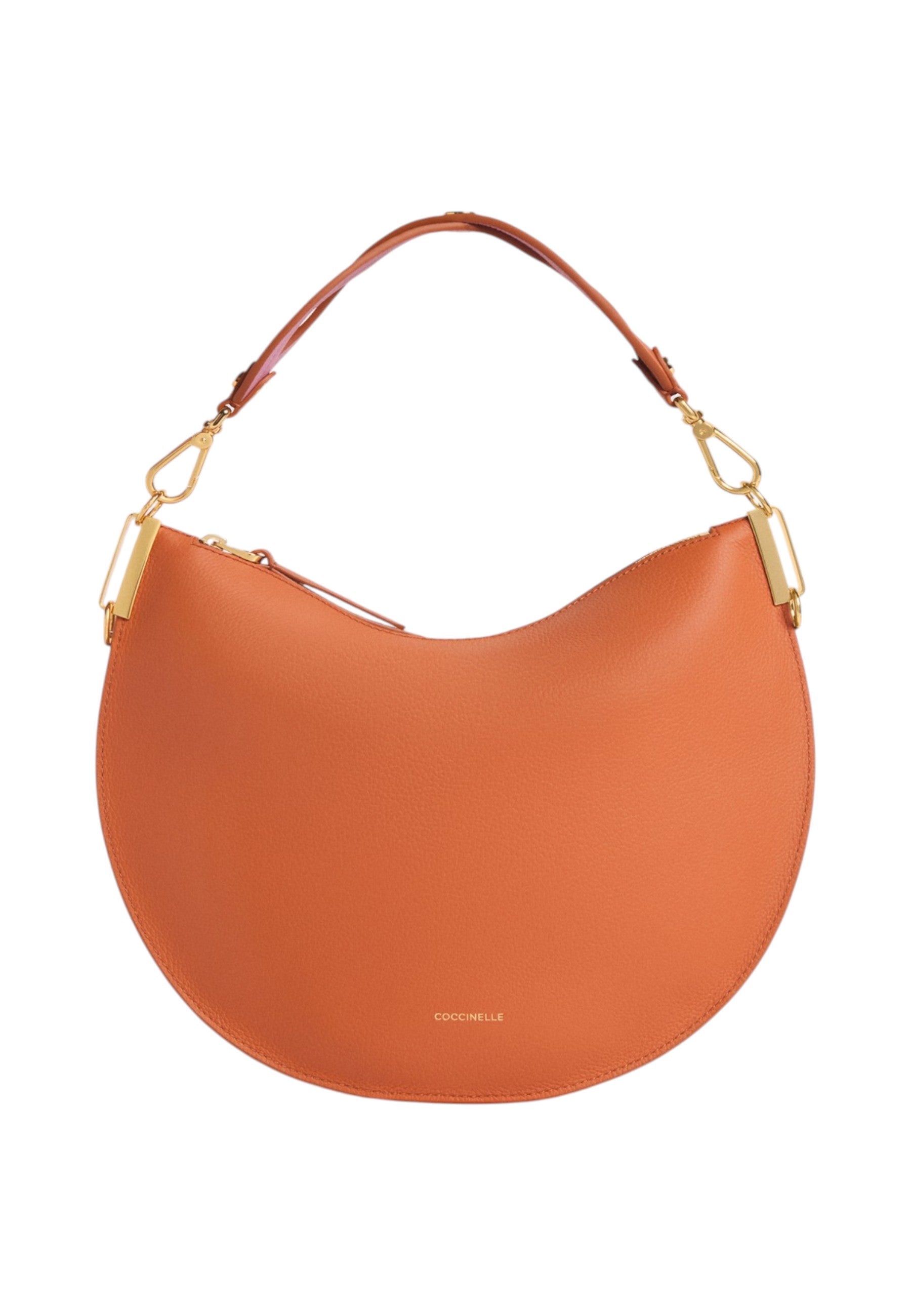 Borsa A Spalla Donna Coccinelle In Pelle Martellata Doppia Coccinelle Sunup Medium E1QKF130201