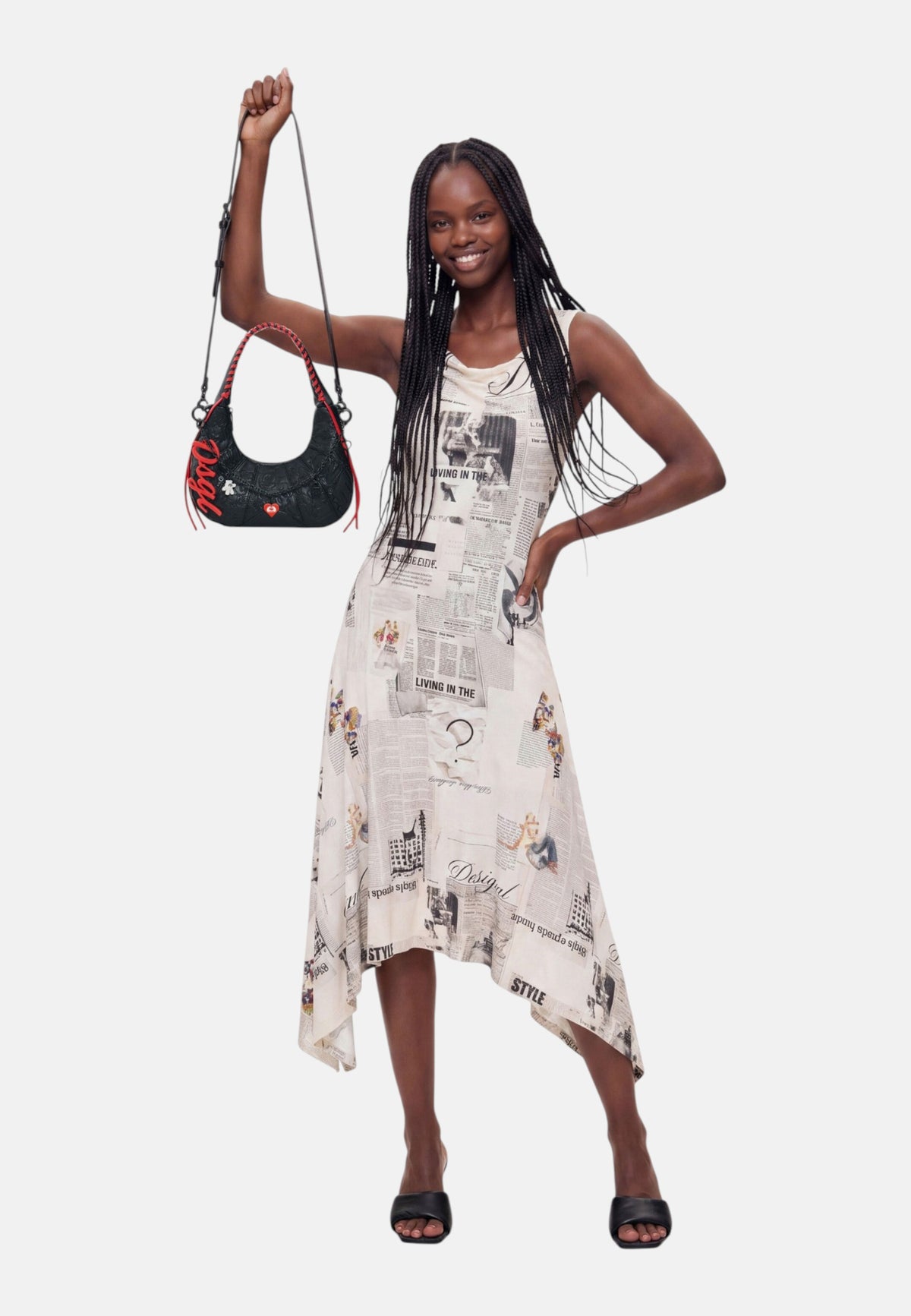 Borsa A Spalla Donna Desigual Motivo Mickey Mouse, Con tracolla All Mickey Tiwi 26WAXP01