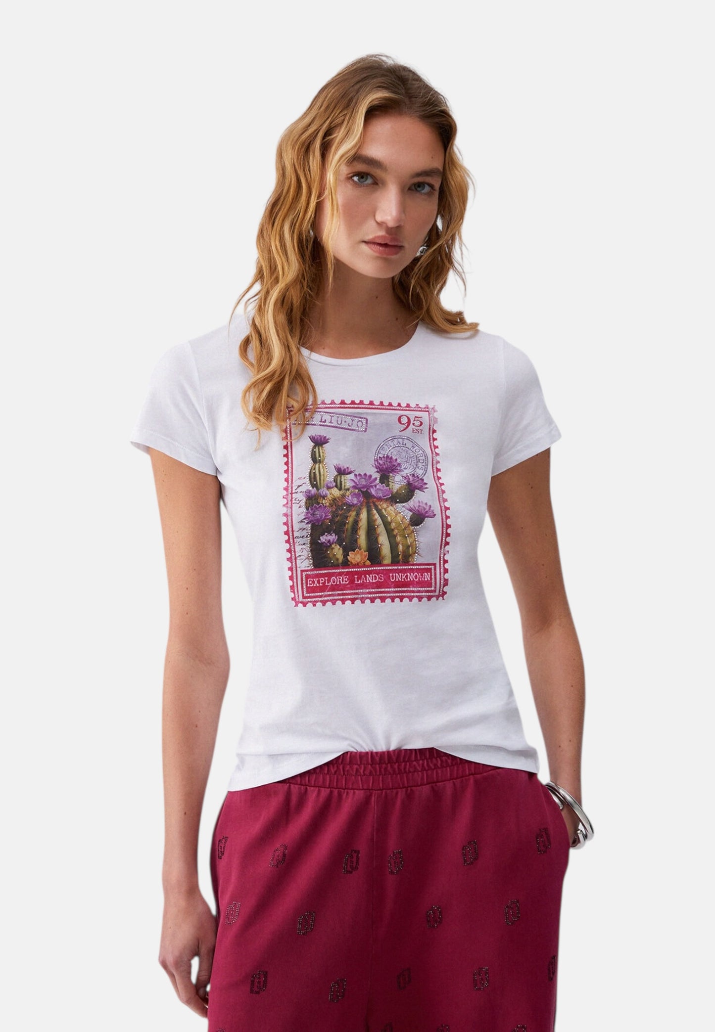 T-Shirt Manica Corta Donna Liu Jo Explore Liujo Eco Line WA6477JS923