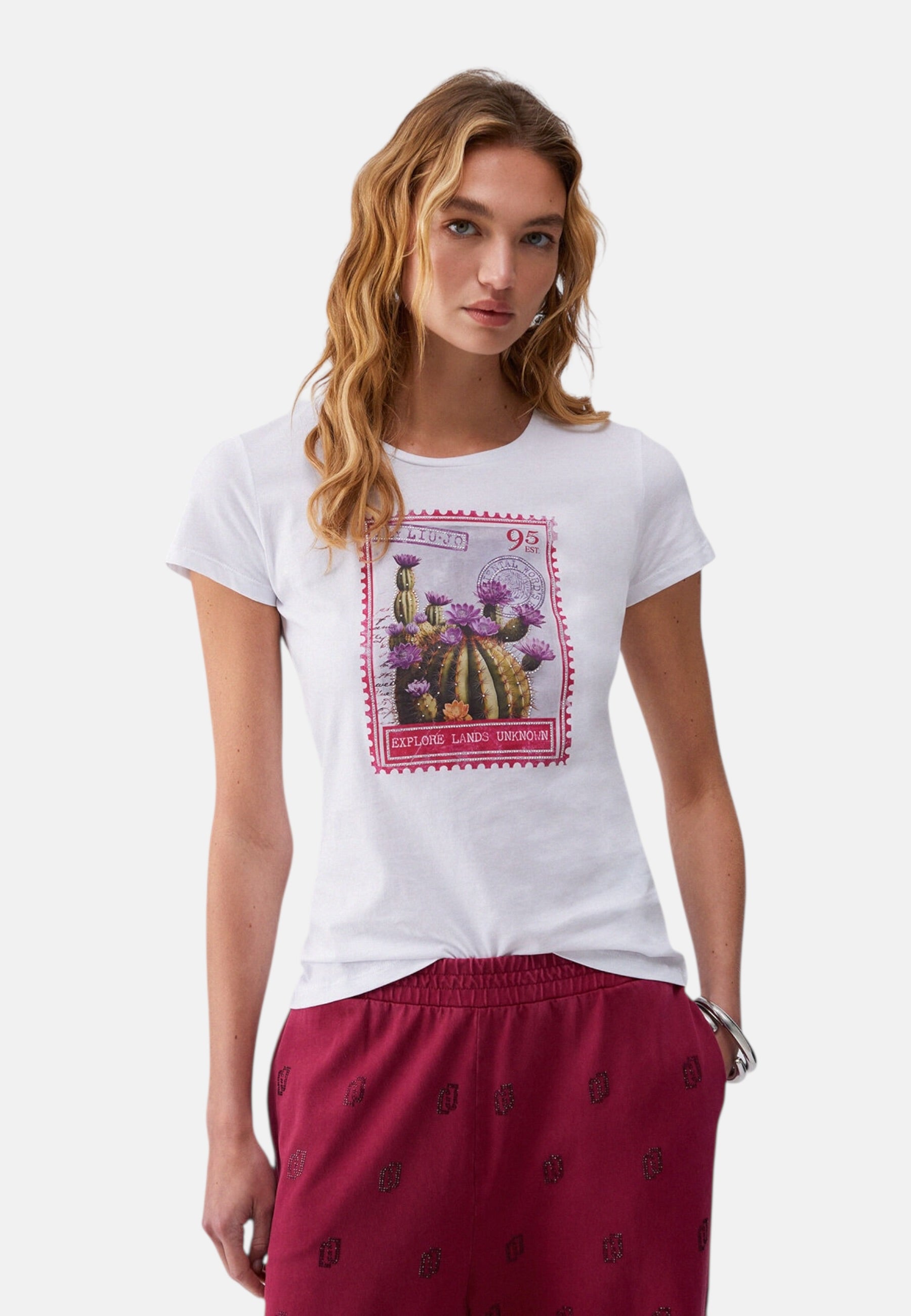 T-Shirt Manica Corta Donna Liu Jo Explore Liujo Eco Line WA6477JS923