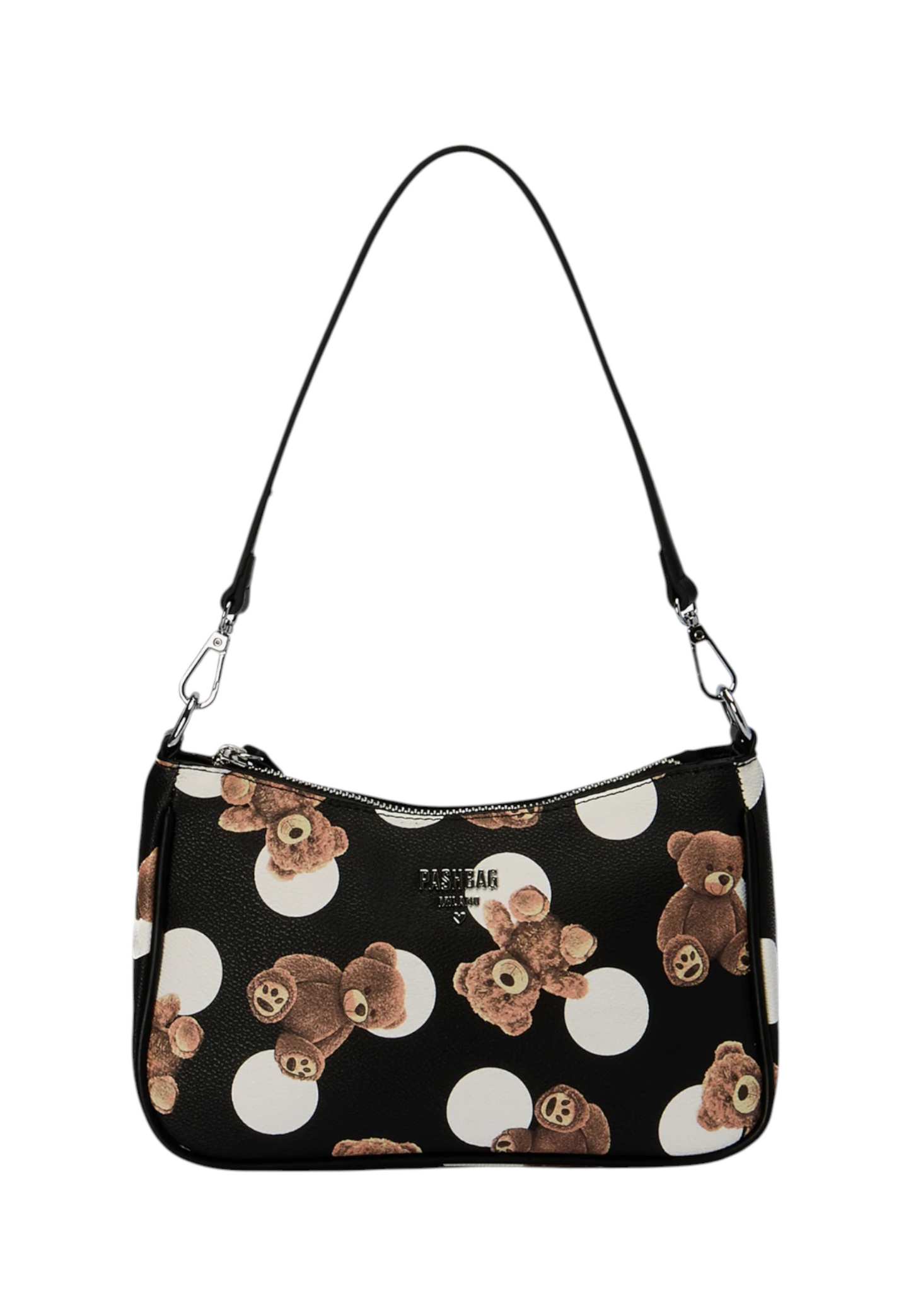 Borsa A Spalla Donna Pashbag Mini Hobo Stampa Orsetti Babies Mini Alissa-Babies