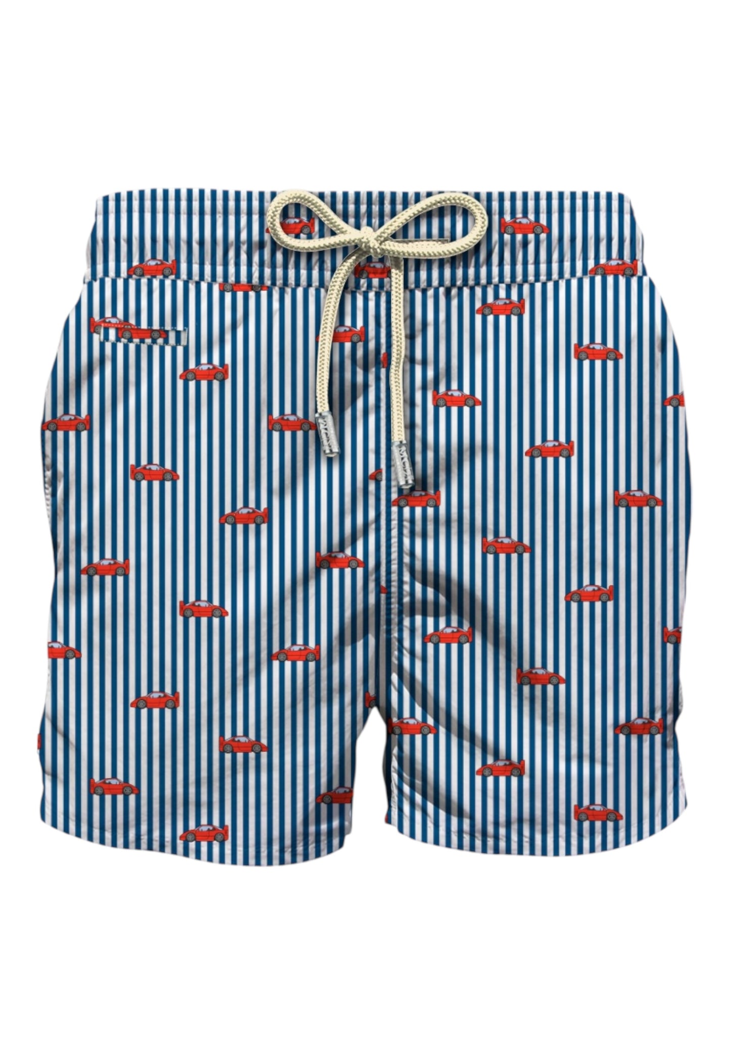Costume da bagno Short Uomo Mc2 Saint Barth Car Stripes S Lighting Micro Fantasy LIG0003